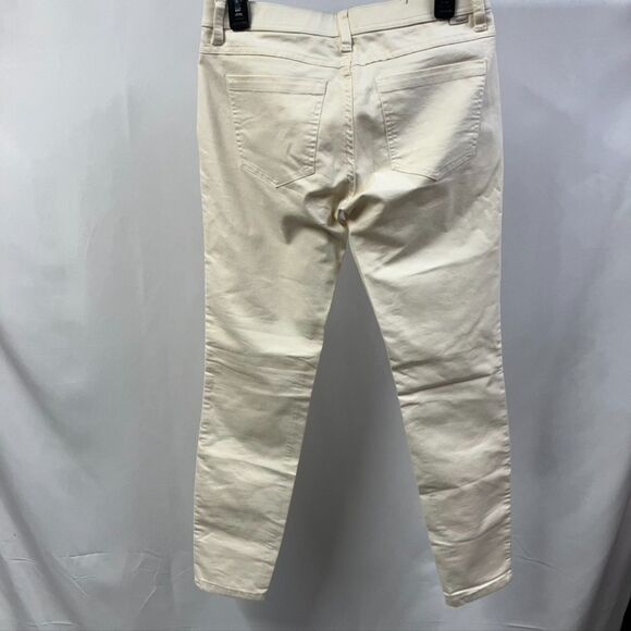Toad & Co. Sequoia Skinny Pant Ivory Womens 6 Organic Cotton Spring Preppy - Picture 5 of 15